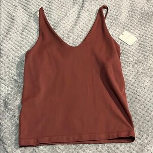 Free People Brown Fitted Camisole Sleeveless Top